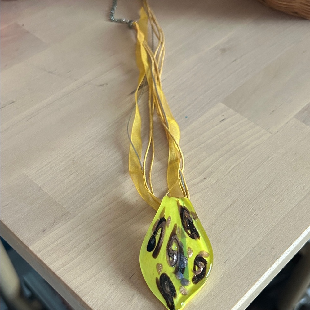 Yellow Pendent - Venetian Glass